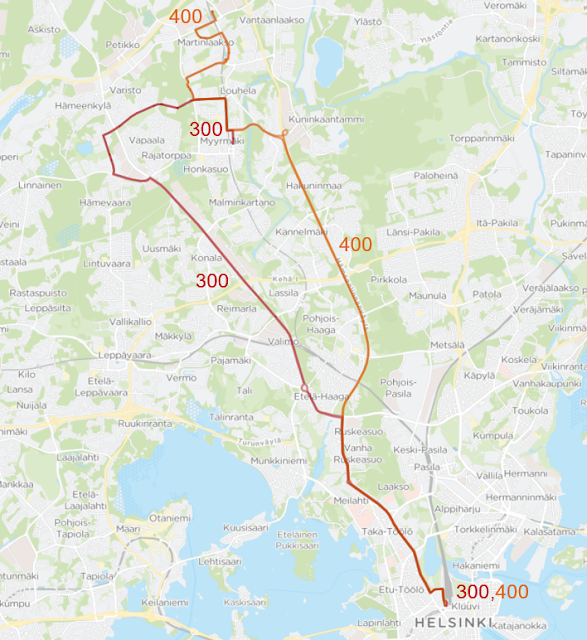 Uudet linjat 300 ja 400