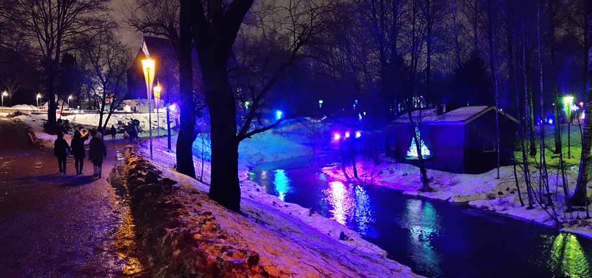 Rainbow River -valoteos Espoon keskuksessa