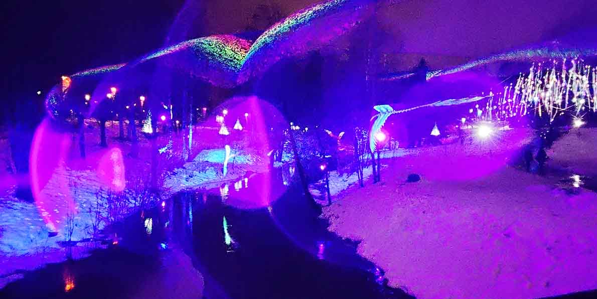 Rainbow River -valoteos Espoon keskuksessa