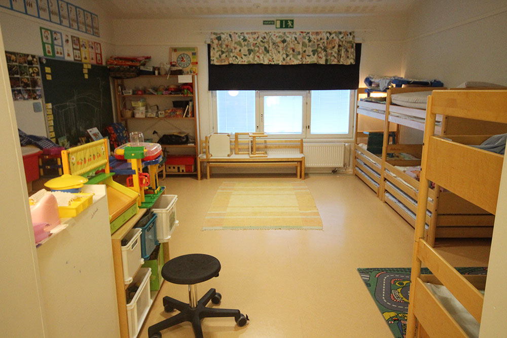 Lehtikasken päiväkoti, sisäkuva.