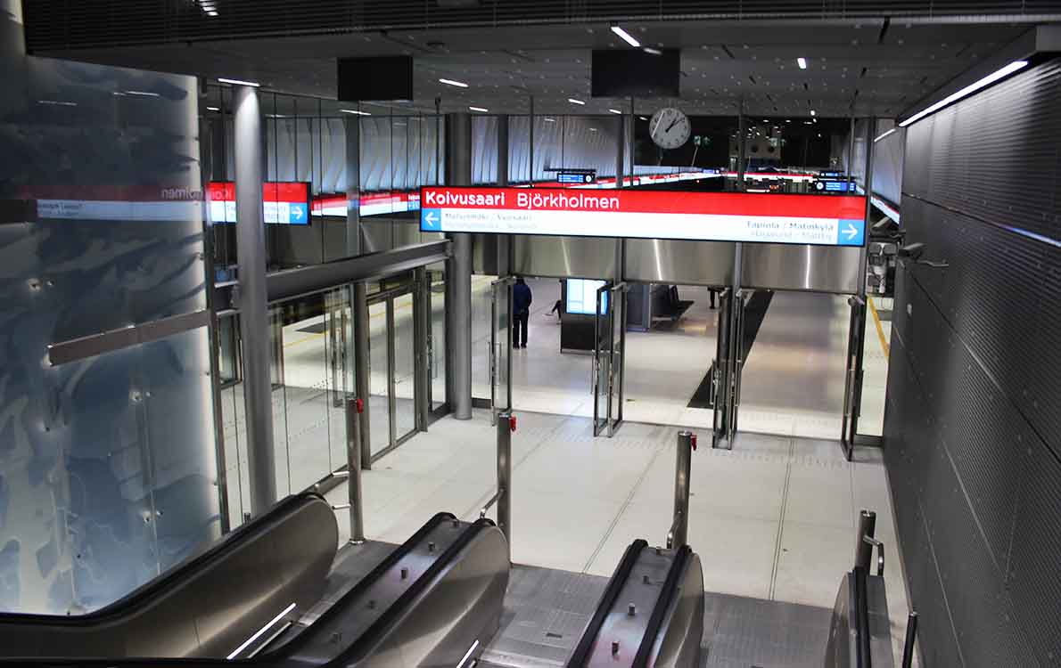 Koivusaaren metroasema.