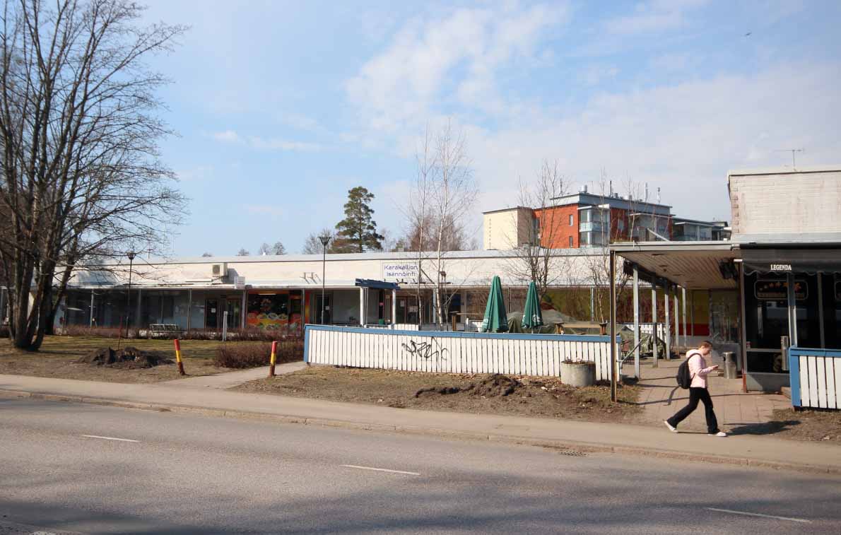 Karakallion vanha ostoskeskus, Espoo.