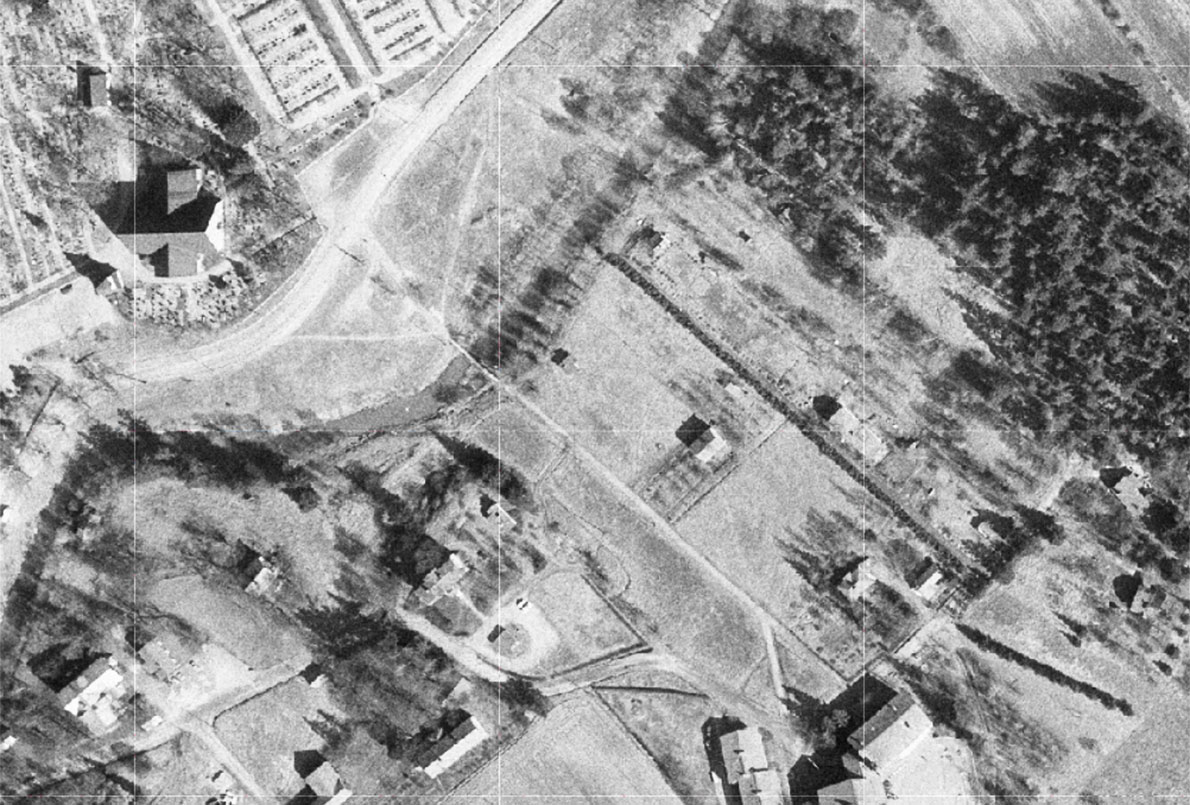 Ilmakuva Espoon keskuksesta 1976