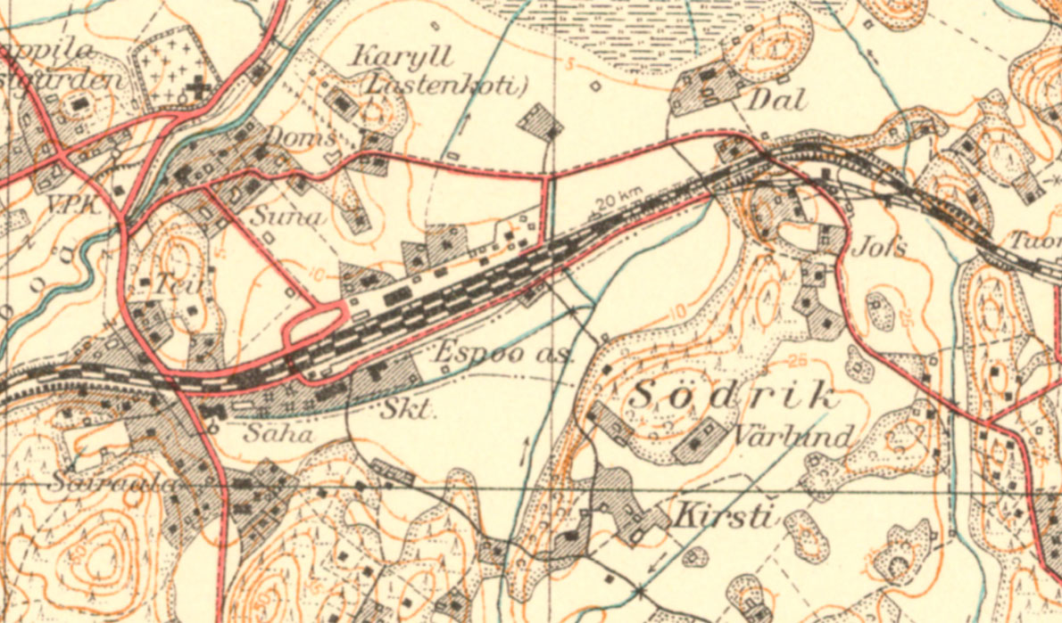 Espoon keskus 1939