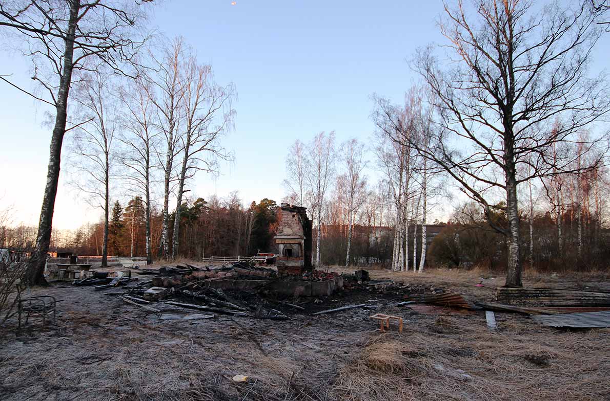 Matinkylän ratsastustallin jäänteet, Espoo.