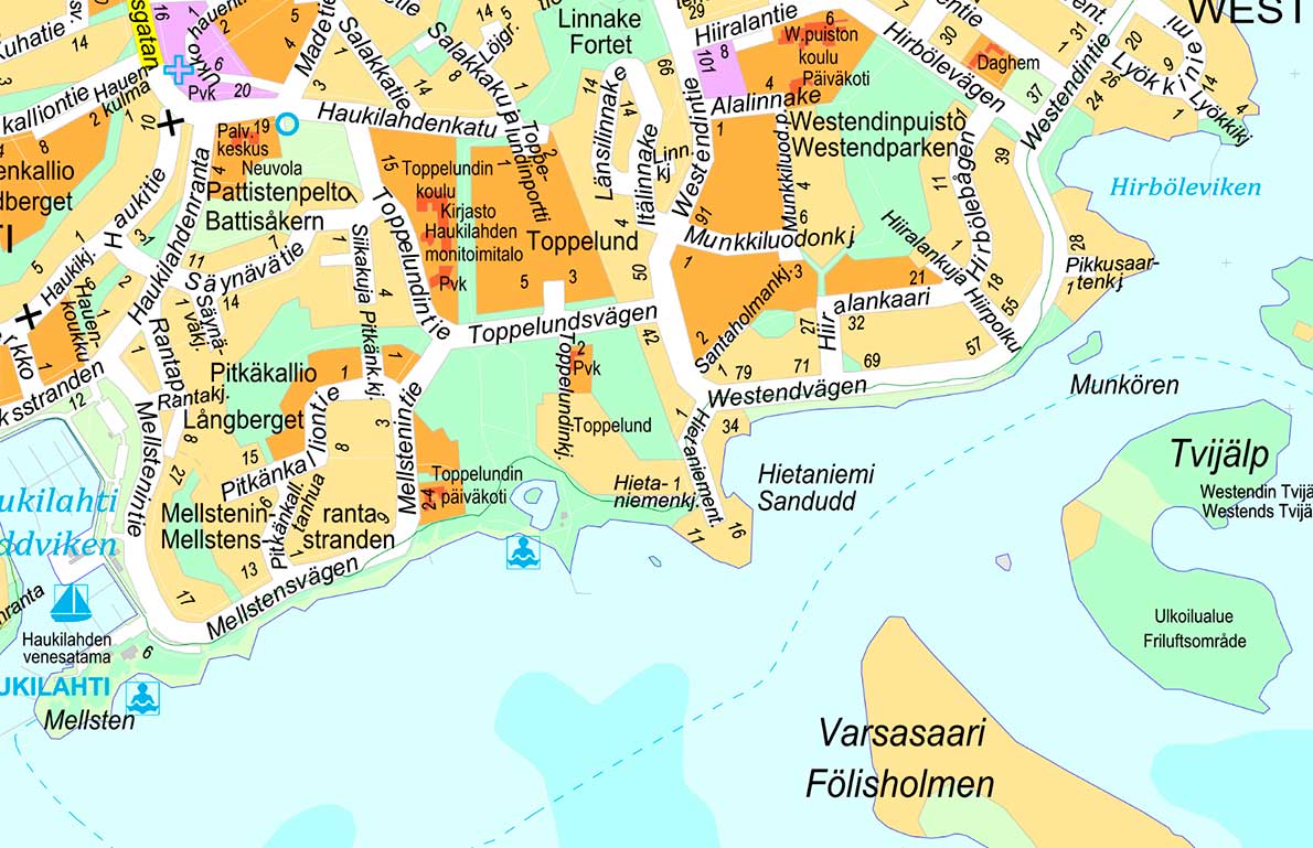 Haukilahden kartta 2022