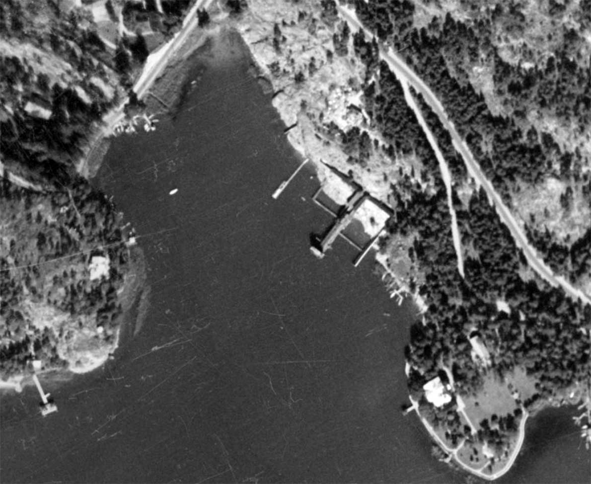 Humallahti ilmakuvassa 1932.