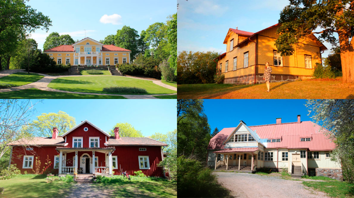 Espoon kartanot -kollaasikuva.