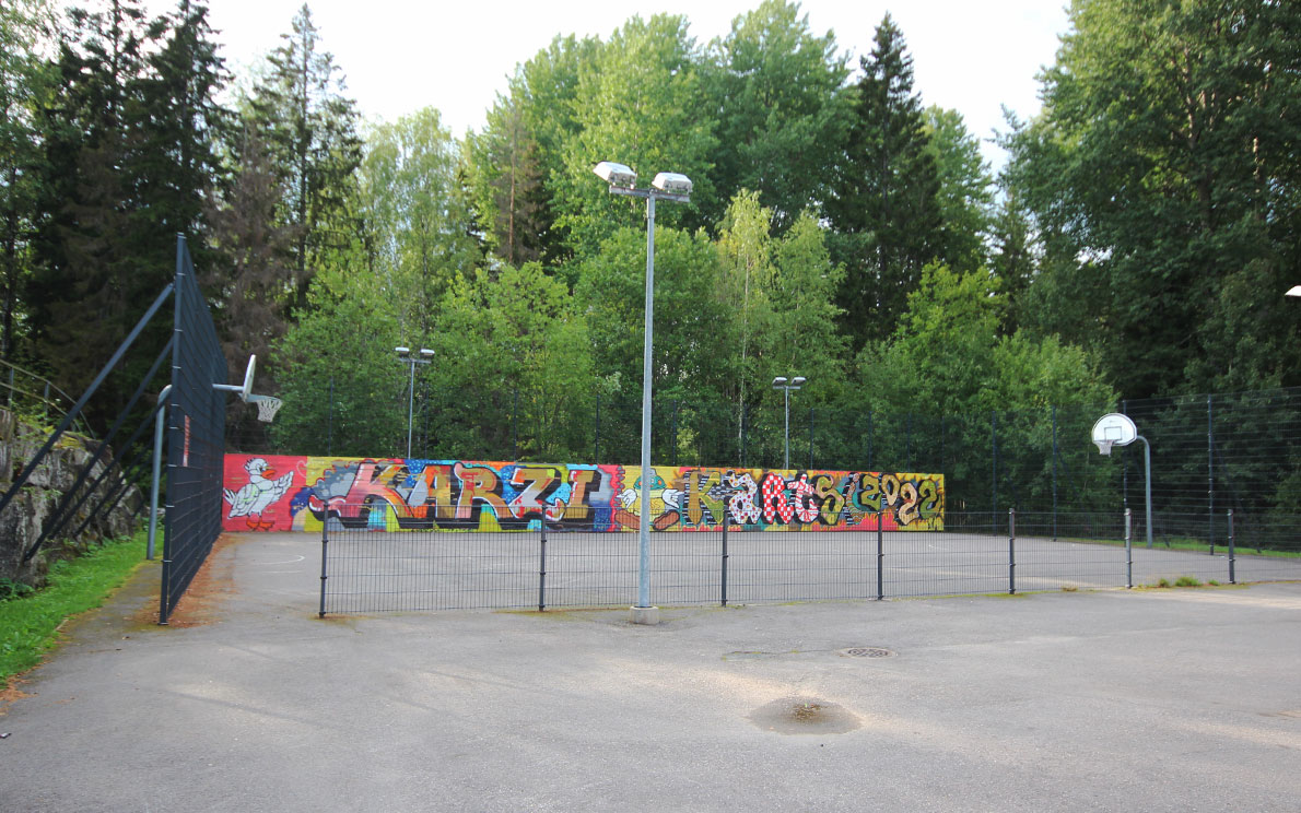 Karakallion koulu, Espoo. Koulu ulkoa.