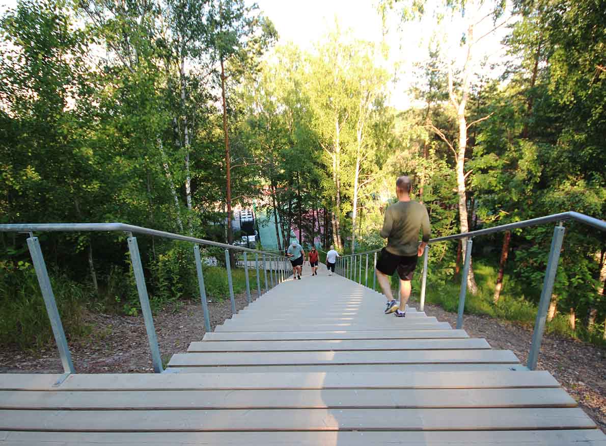 Lauttasaaren kuntoportaat, Hesinki.
