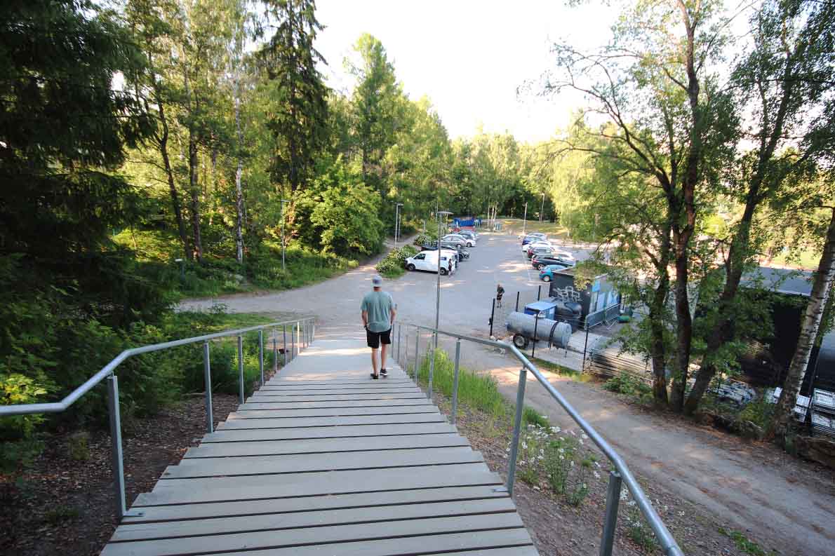 Lauttasaaren kuntoportaat, Hesinki.