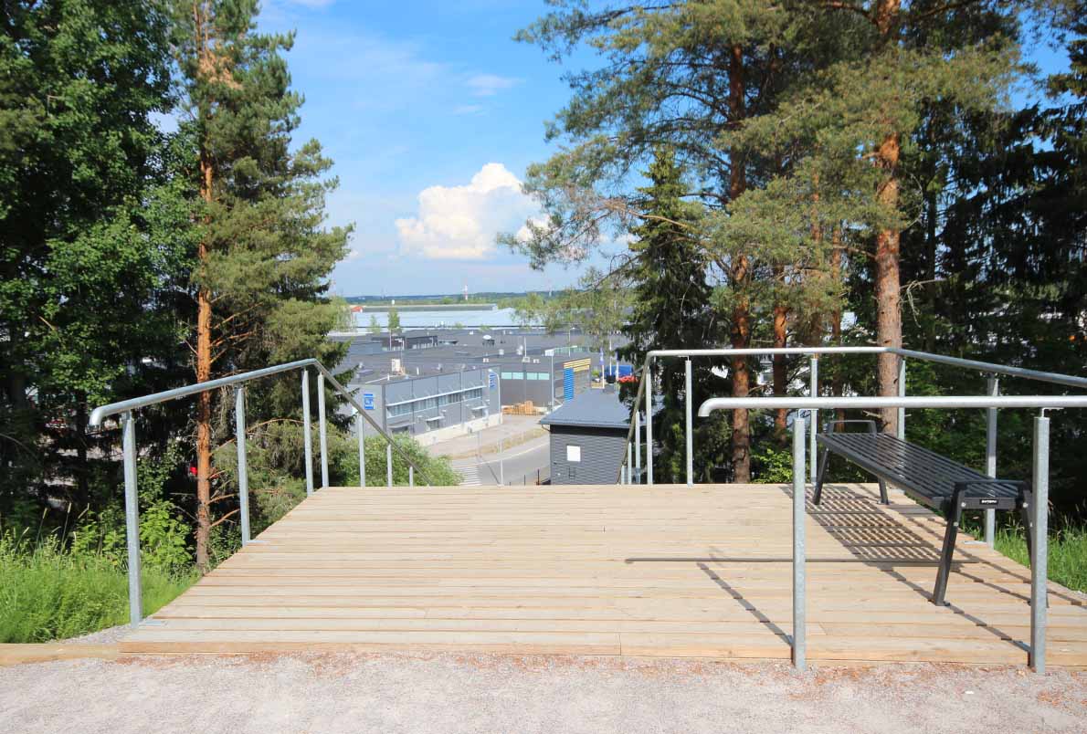 Vaskipellonpuiston kuntoportaat, Helsinki.