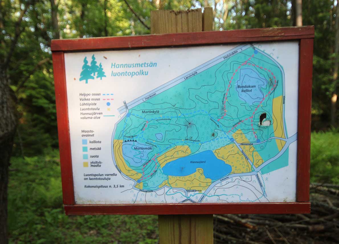 Hannusmetsän luontopolku, Espoo