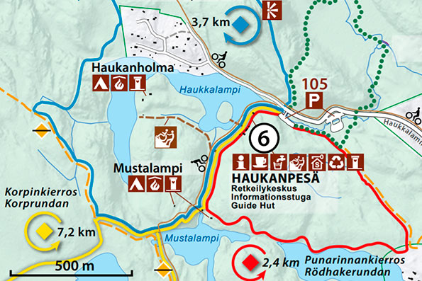 Kartta, Punarinnankierros.