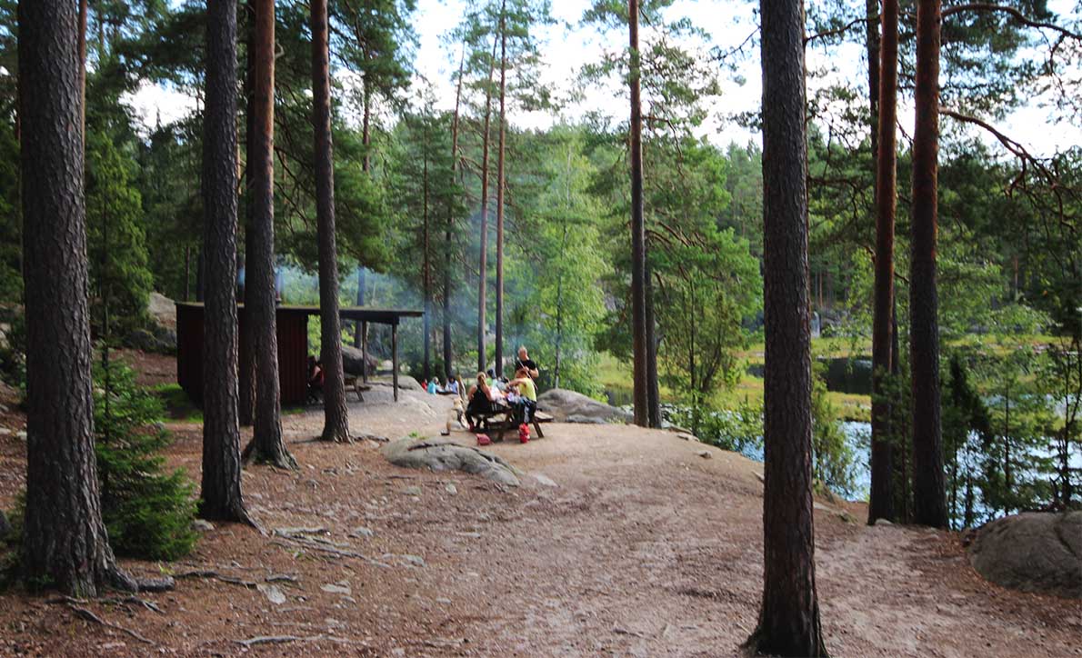 Punarinnankierros, Nuuksio.