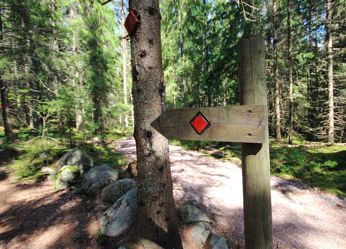 Punarinnankierros, Nuuksio.