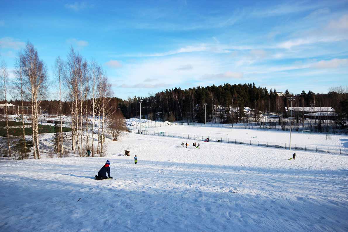 Espoonlahden pulkkamäki.