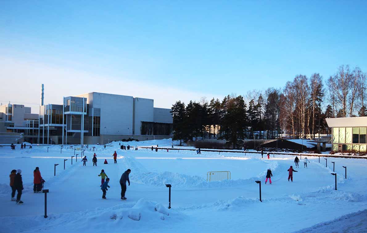 Tapiolan jääpuutarha, Espoo.