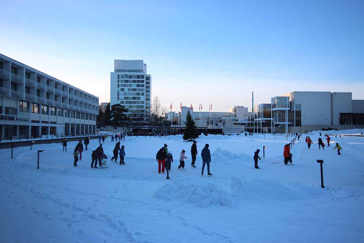 Tapiolan jääpuutarha, Espoo.