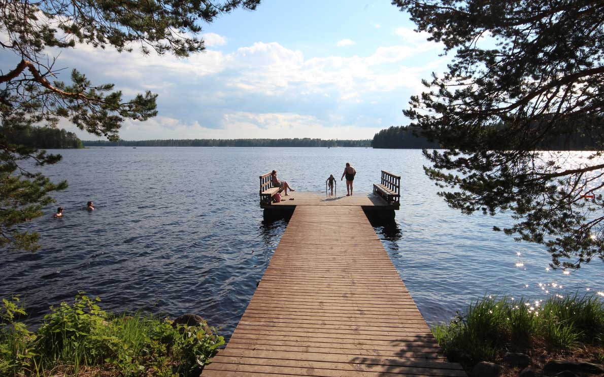 Eläinpuiston leirintä- ja caravanalueen uimaranta, Ähtäri