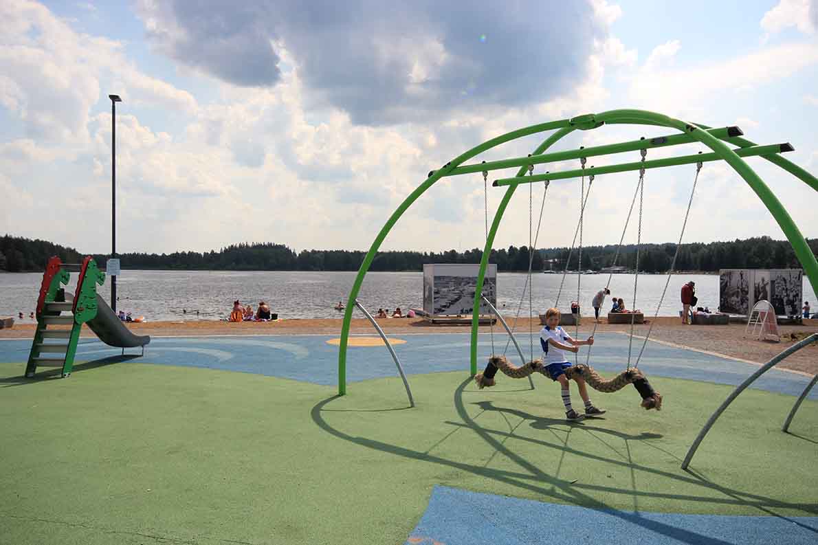 Uimahallin rannan uimaranta, Hämeenlinna.
