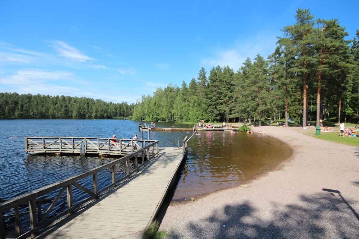 Vähä-Tiilijärven uimaranta, Hollola.