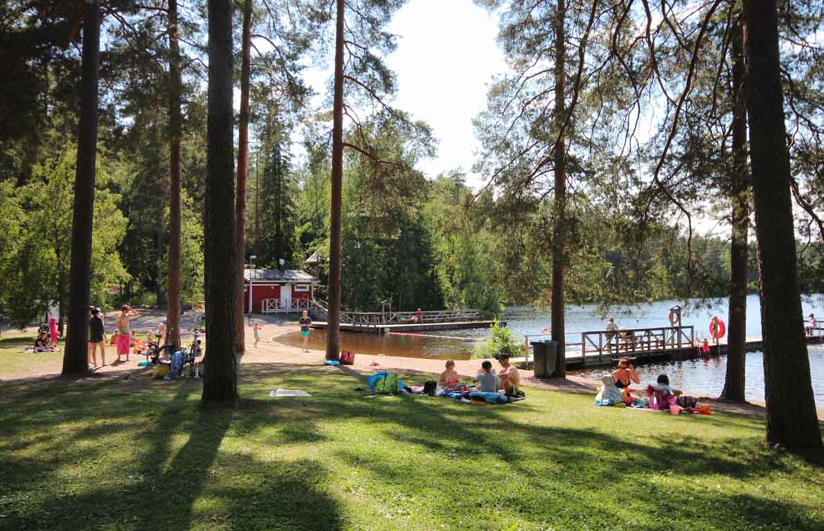 Vähä-Tiilijärven uimaranta, Hollola.