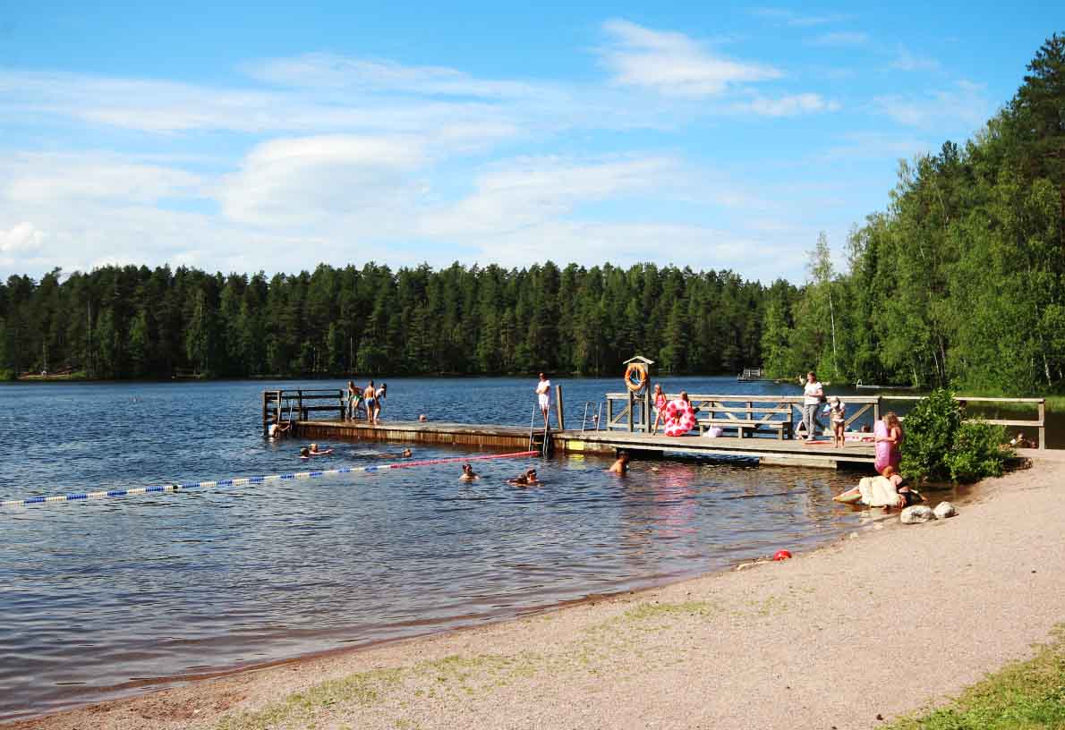 Vähä-Tiilijärven uimaranta, Hollola.