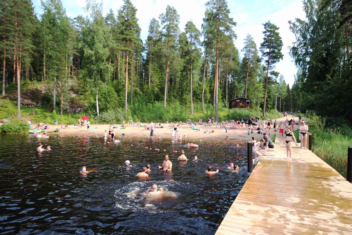 Usminjärven uimaranta, Hyvinkää.