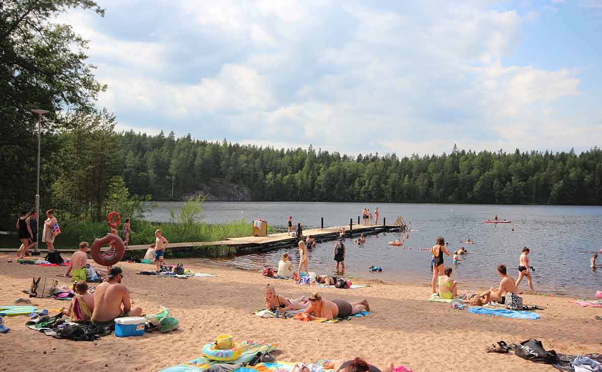 Usminjärven uimaranta, Hyvinkää.