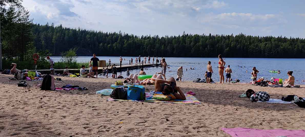 Usminjärven uimaranta, Hyvinkää.