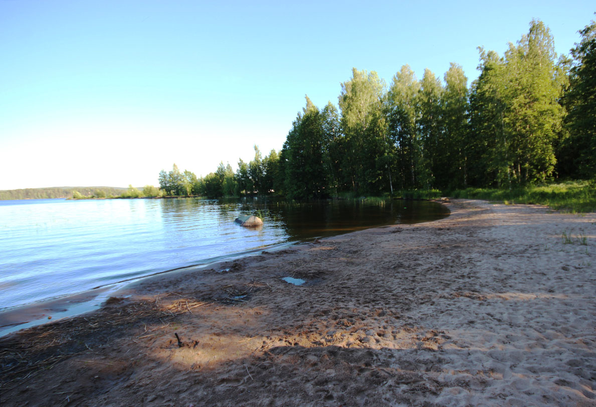 Säynätsälon sataman alue on idyllinen.