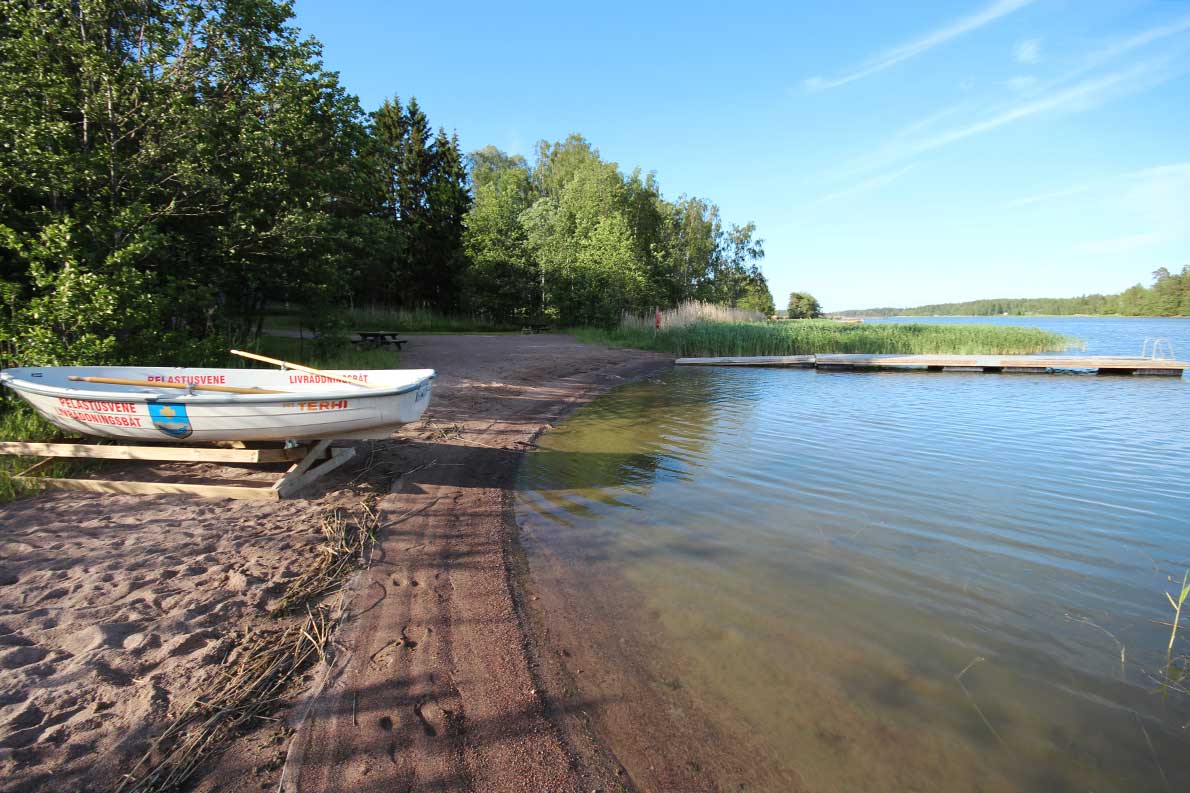 Långvik beach, Kirkkonummi