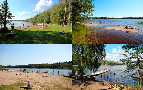 Kirkkonummen uimarannat - kuvituskuva