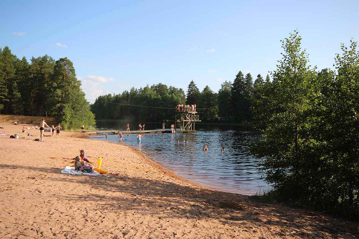 Pitkäjärven uimaranta, Kokemäki.