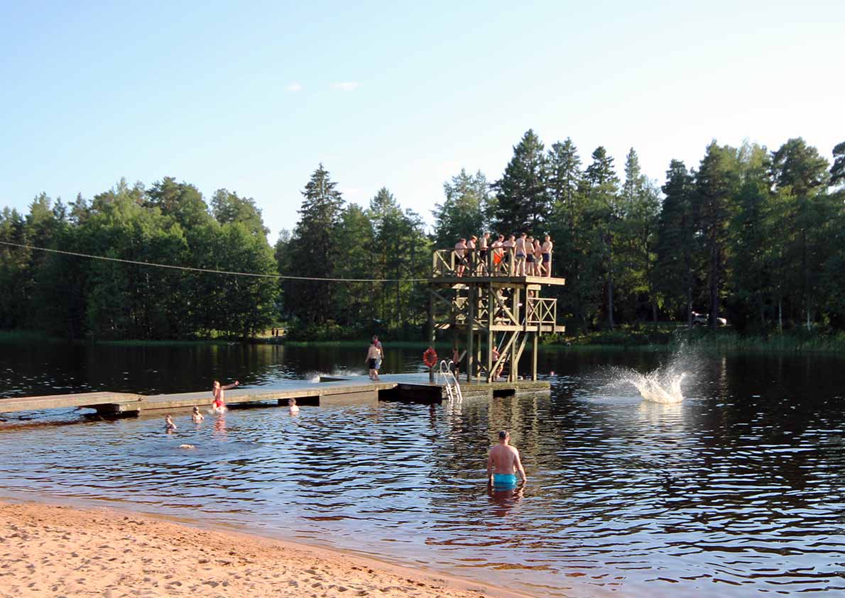 Pitkäjärven uimaranta, Kokemäki.