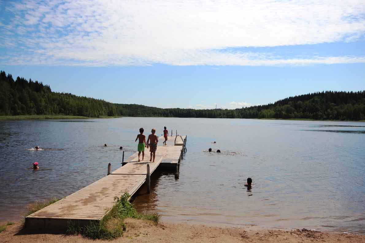 Merrasjärven uimaranta, Lahti.