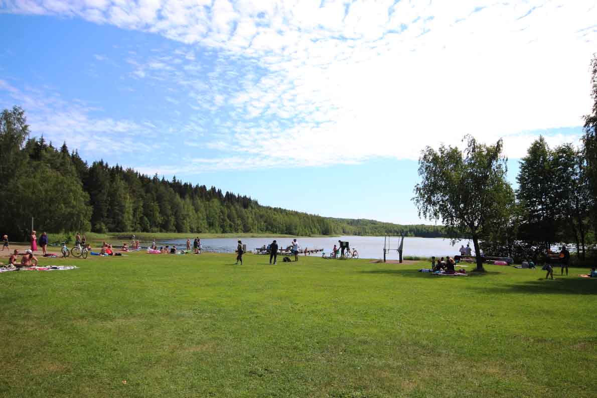 Merrasjärven uimaranta, Lahti.