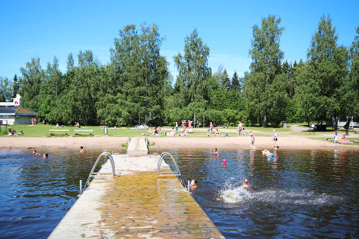 Merrasjärven uimaranta, Lahti.