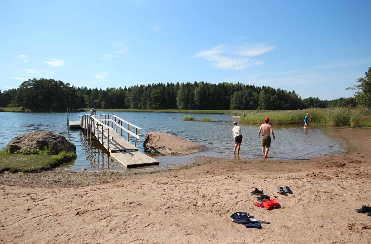 Valkon uimaranta, Loviisa