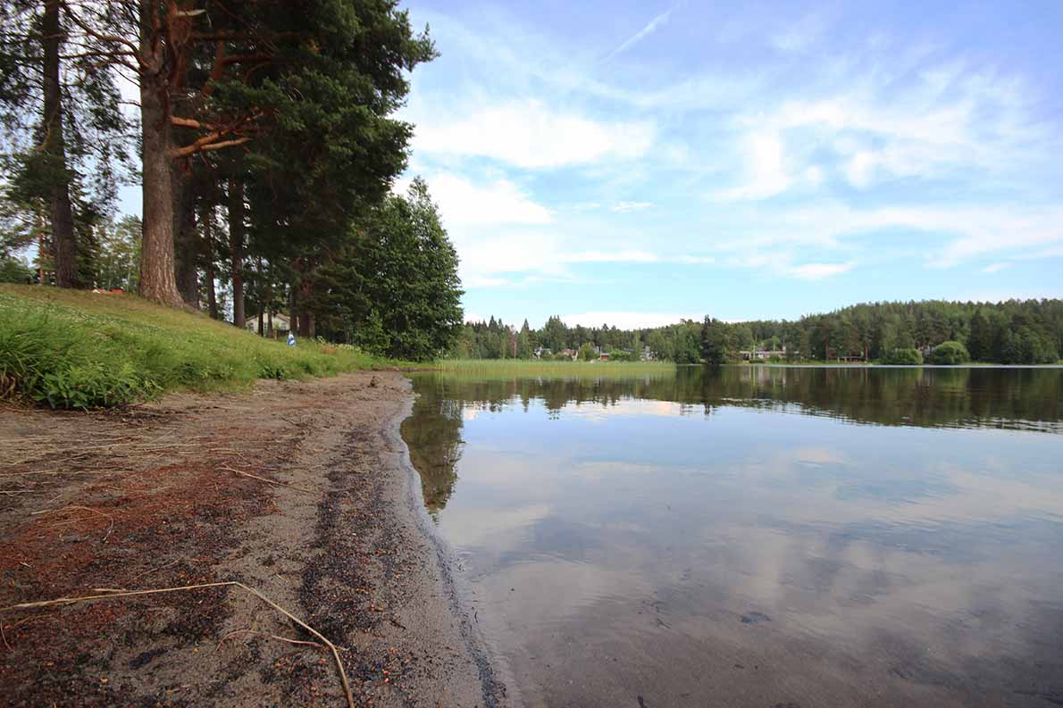 Pitkäjärven läntinen uimaranta, Mikkeli.