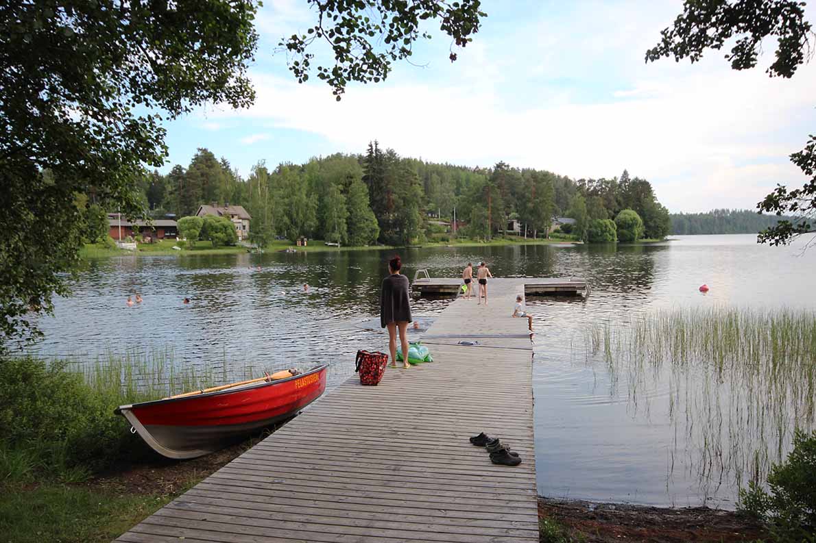 Pitkäjärven uimaranta, Mikkeli.