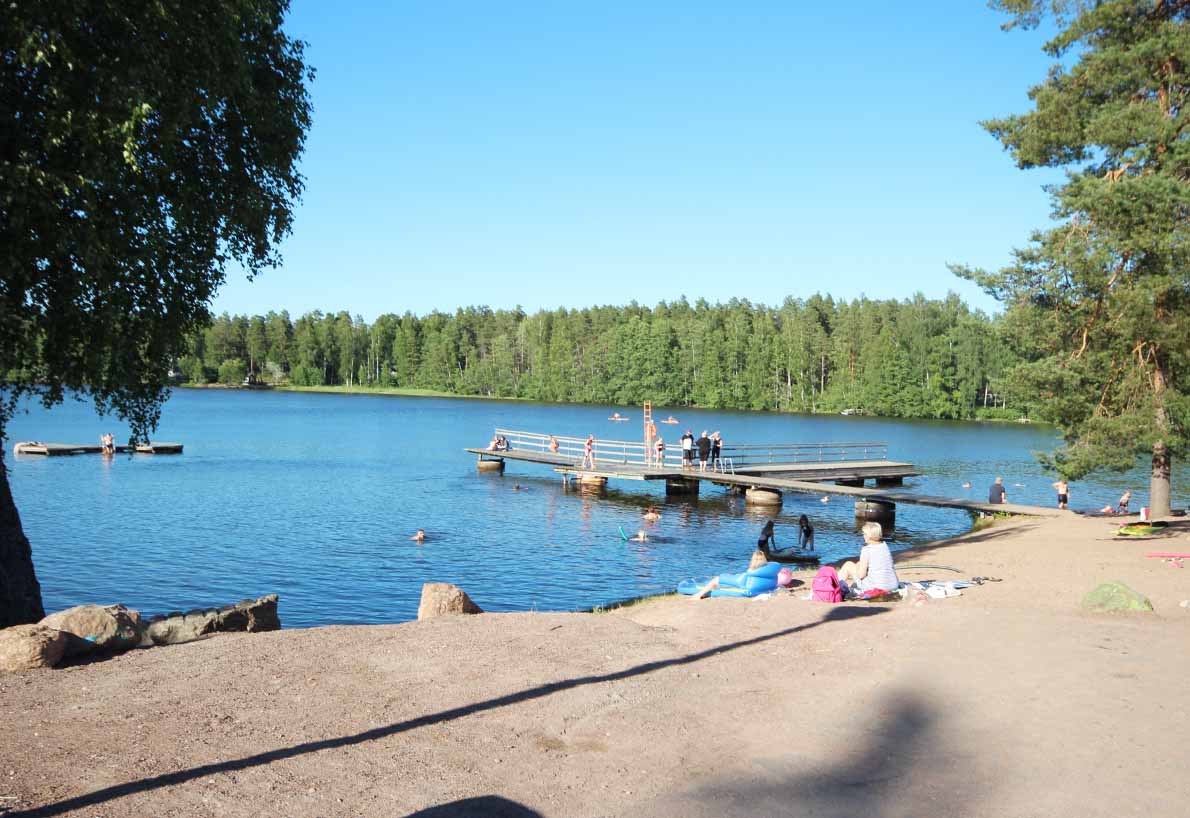 Huutjärven uimaranta, Pyhtää.