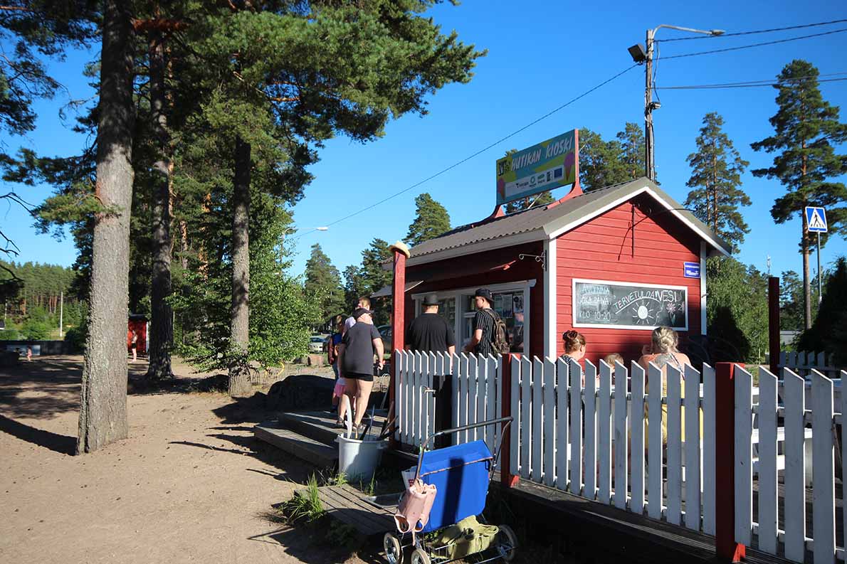 Huutjärven uimaranta, Pyhtää.