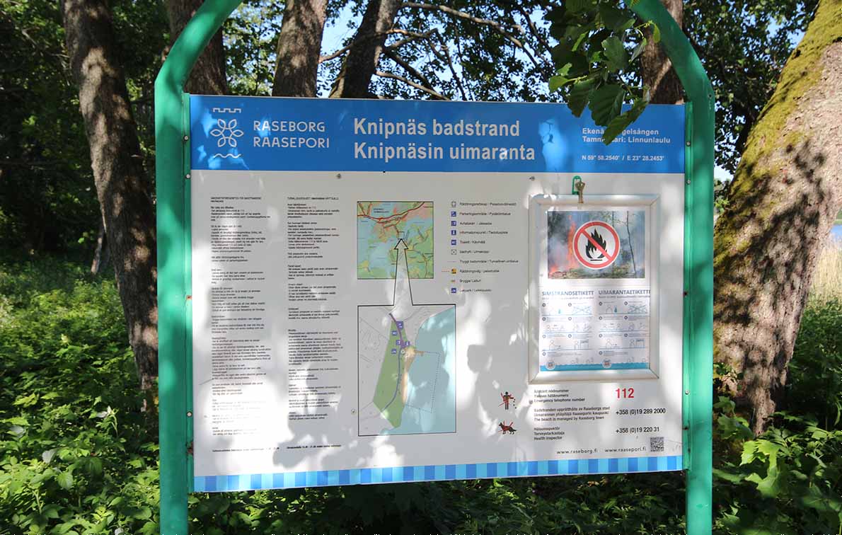 Knipnäsin uimaranta, Tammisaari, Raasepori.