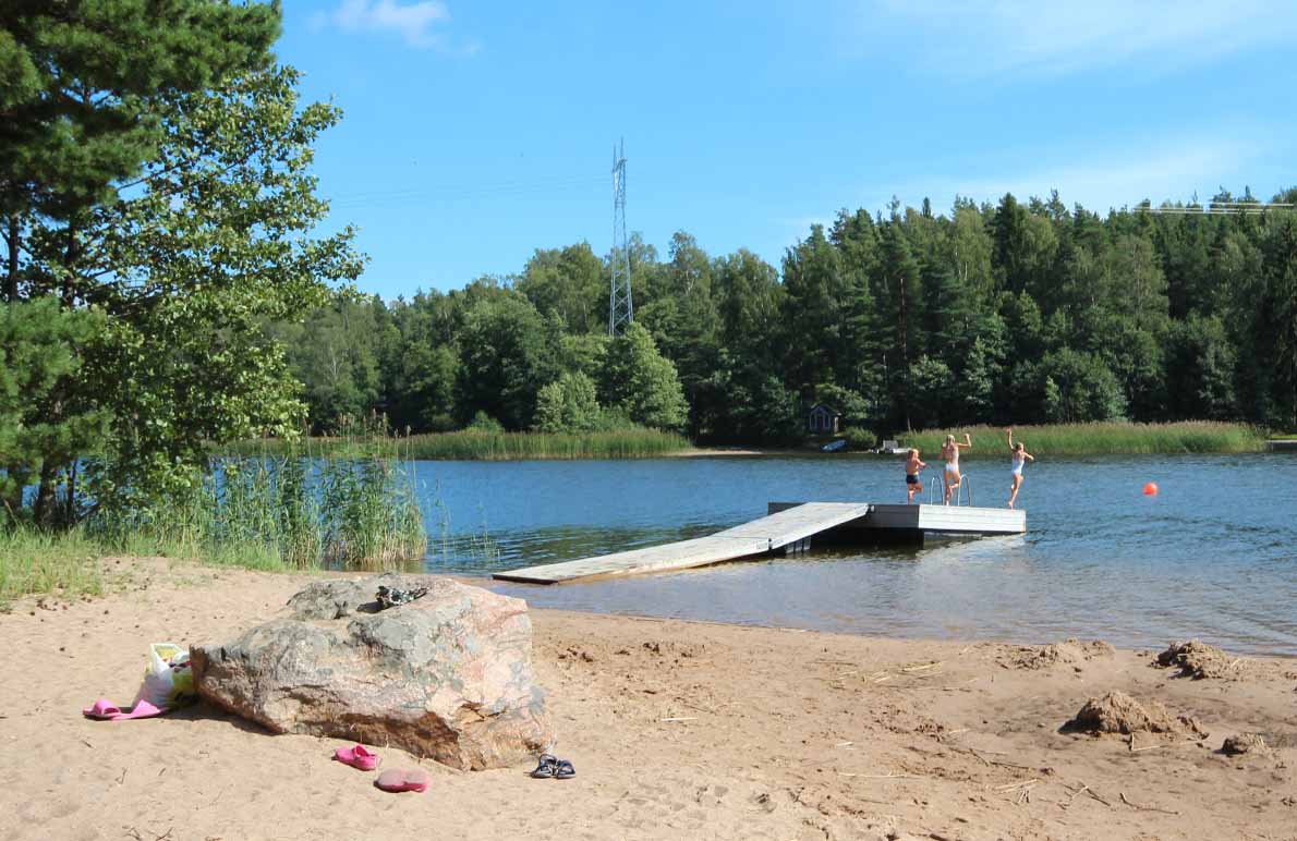 Langansbölen uimaranta, Raasepori.