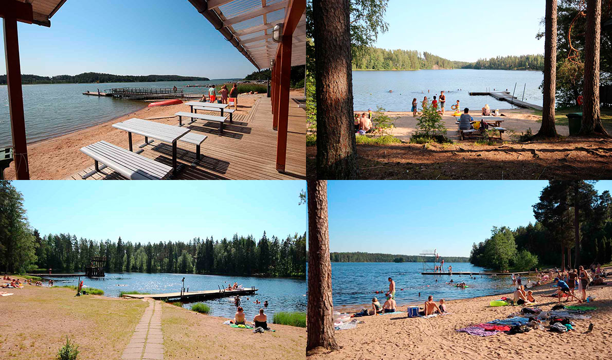 Salon uimarannat –kuvituskuva.