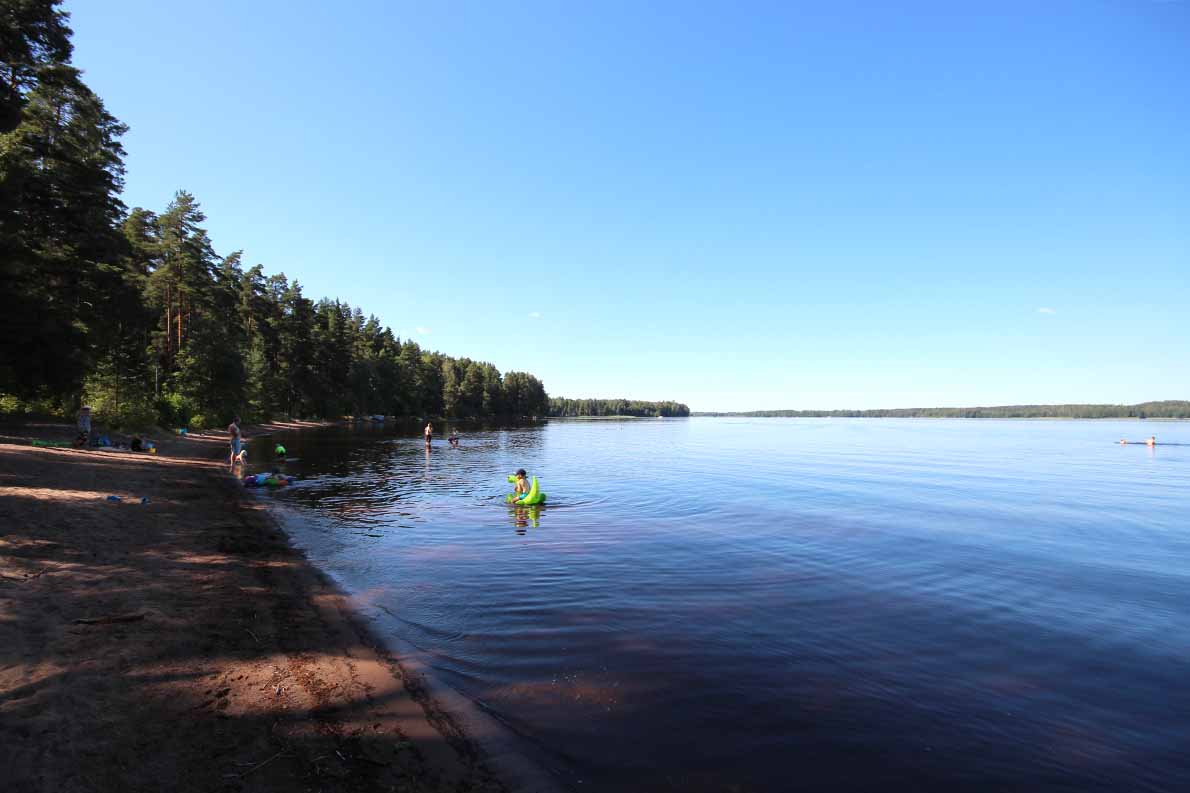 Saaren kansanpuiston Kuivajärven uimaranta, Tammela.