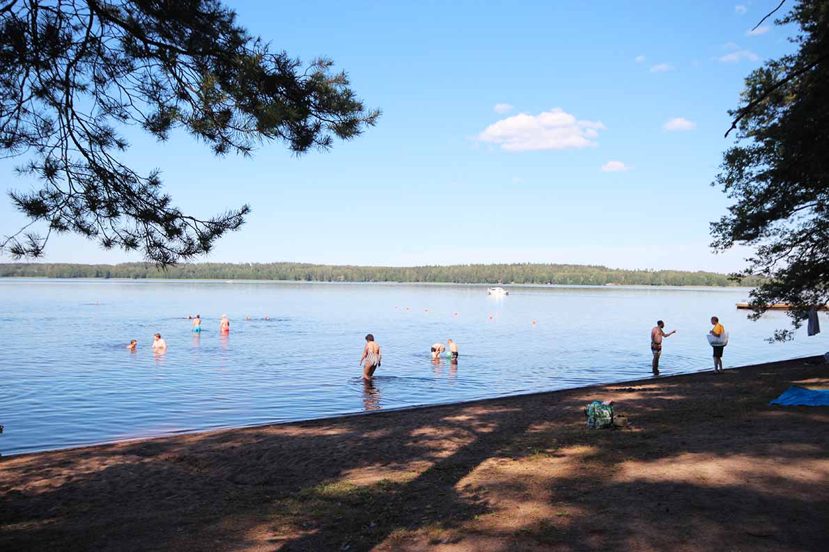 Saaren kansanpuiston Kuivajärven uimaranta, Tammela.
