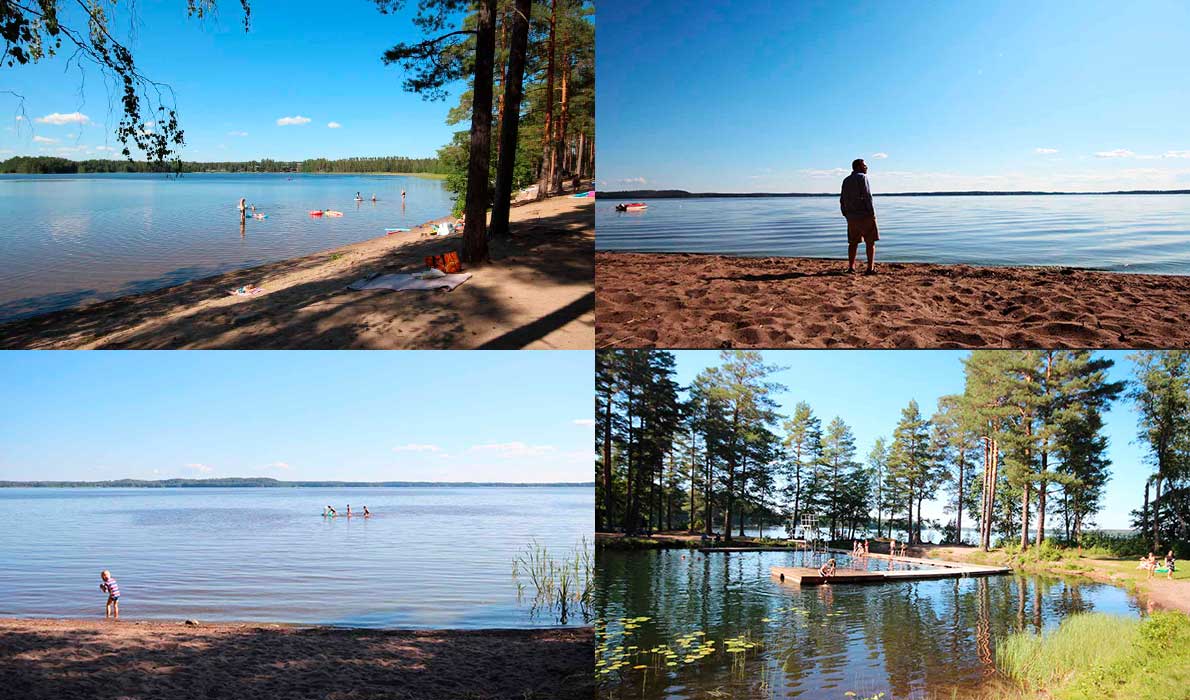 Tammelan uimarannat - kuvituskuva.